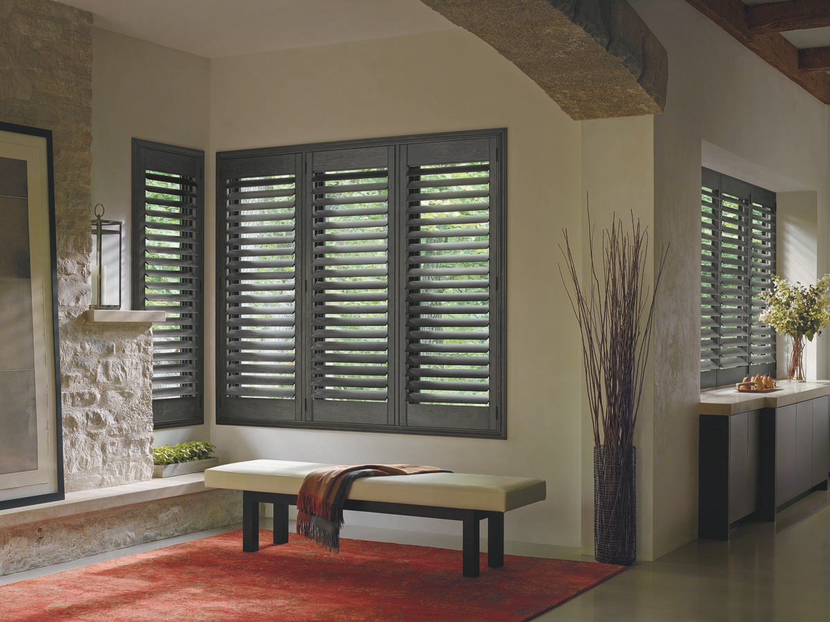 Custom winter window treatments for homes near Greenville, South Carolina (SC) like custom wood shutters