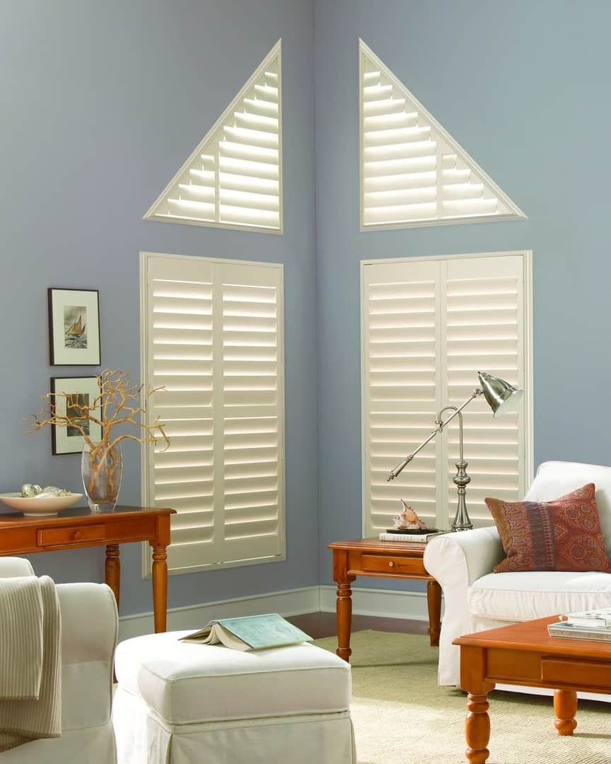 Palm Beach™ Polysatin™ Shutters near Greenville, South Carolina (SC) and other arched window treatments