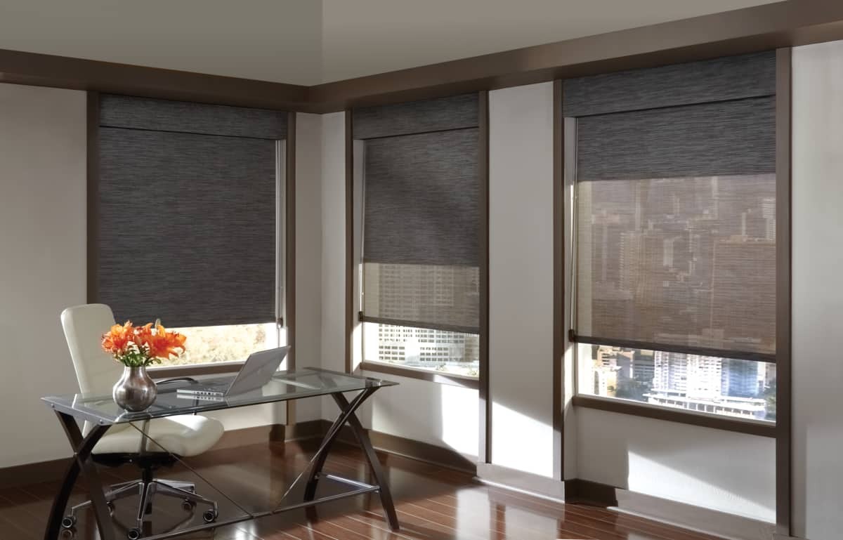 Custom Shades for Homes near Greenville, South Carolina (SC) including Hunter Douglas roller shades