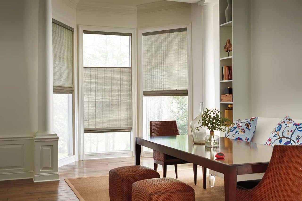 Hunter Douglas Provenance® Woven Wood Shades, wooden window shades, natural blinds near Greenville, South Carolina (SC)